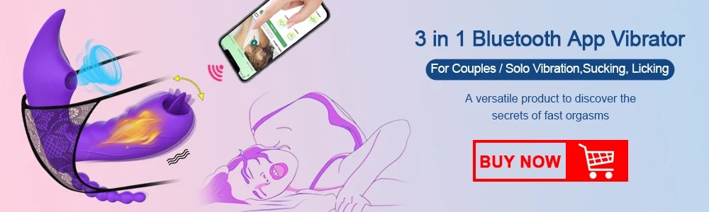 Đồ chơi tình dục cho người trưởng thành kết nối qua Bluetooth, kích thích G-spot, Clitoris và âm đạo, kiểm soát bằng ứng dụng 