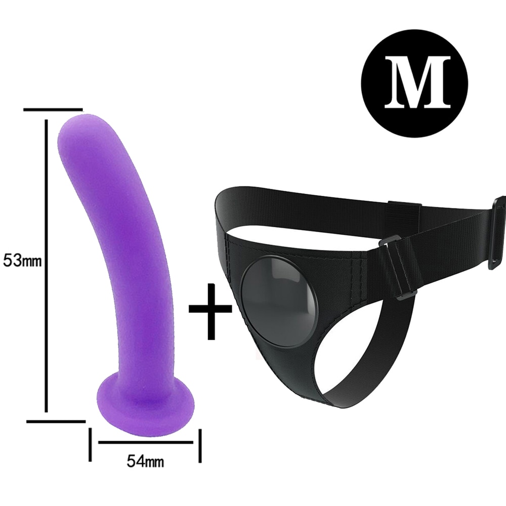 Quần đeo giả dương vật và nút hậu môn bằng silicone, điều chỉnh được, dành cho cặp đồng tính nữ và người đam mê BDSM