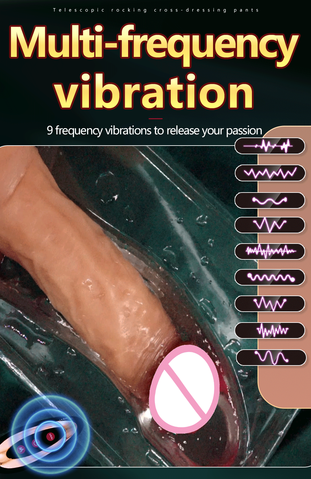 Đồ chơi tình dục nữ giới dương vật đeo có dao động điều chỉnh điện tử, giả dương vật thực tế, sản phẩm tình dục