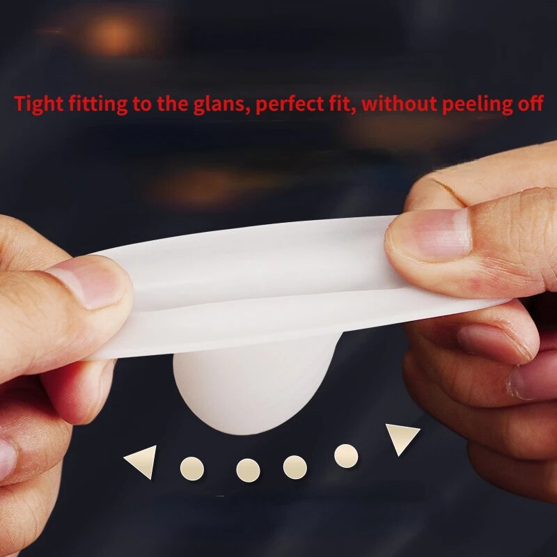 Đồ chơi tình dục nam giới bằng silicone, bao quy đầu nhỏ giúp tập luyện tăng kích thước và thỏa mãn tình dục 