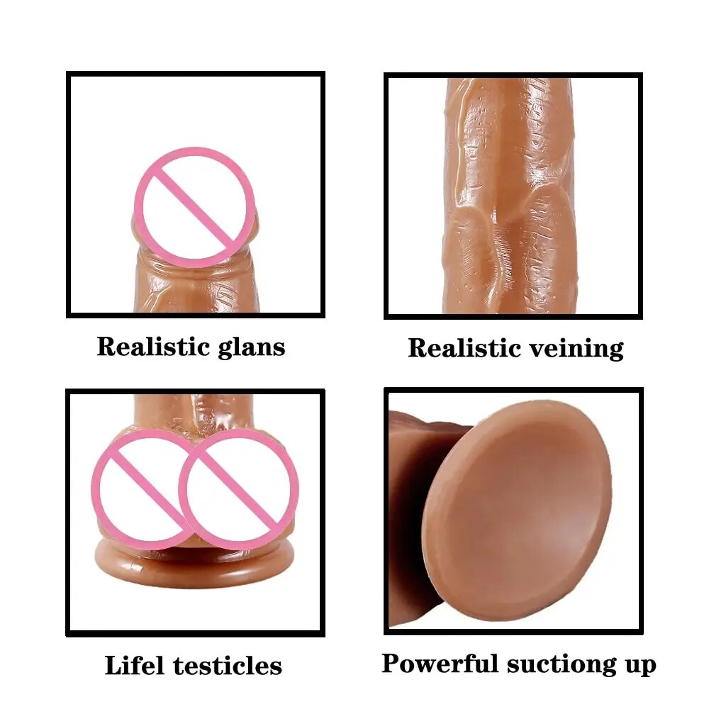 Đồ chơi tình dục silicone thực tế, mềm mại, kích thước lớn, phục vụ tự sướng nữ, sản phẩm tình dục cho người trên 18 tuổi