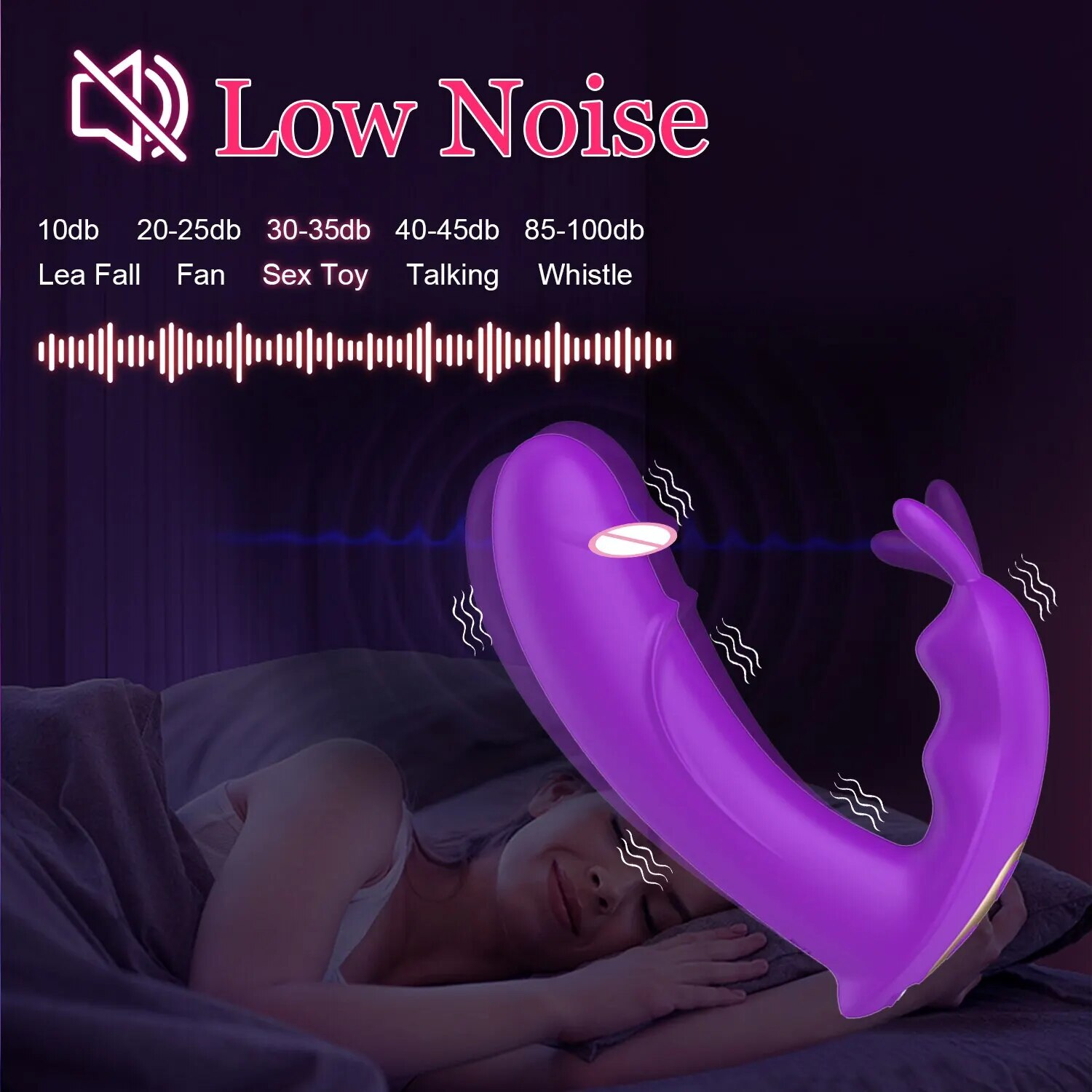 Đồ chơi tình dục thỏ kết nối Bluetooth không dây cho phụ nữ, kích thích G-spot, Clitoris, và khu vực vùng nhạy cảm 