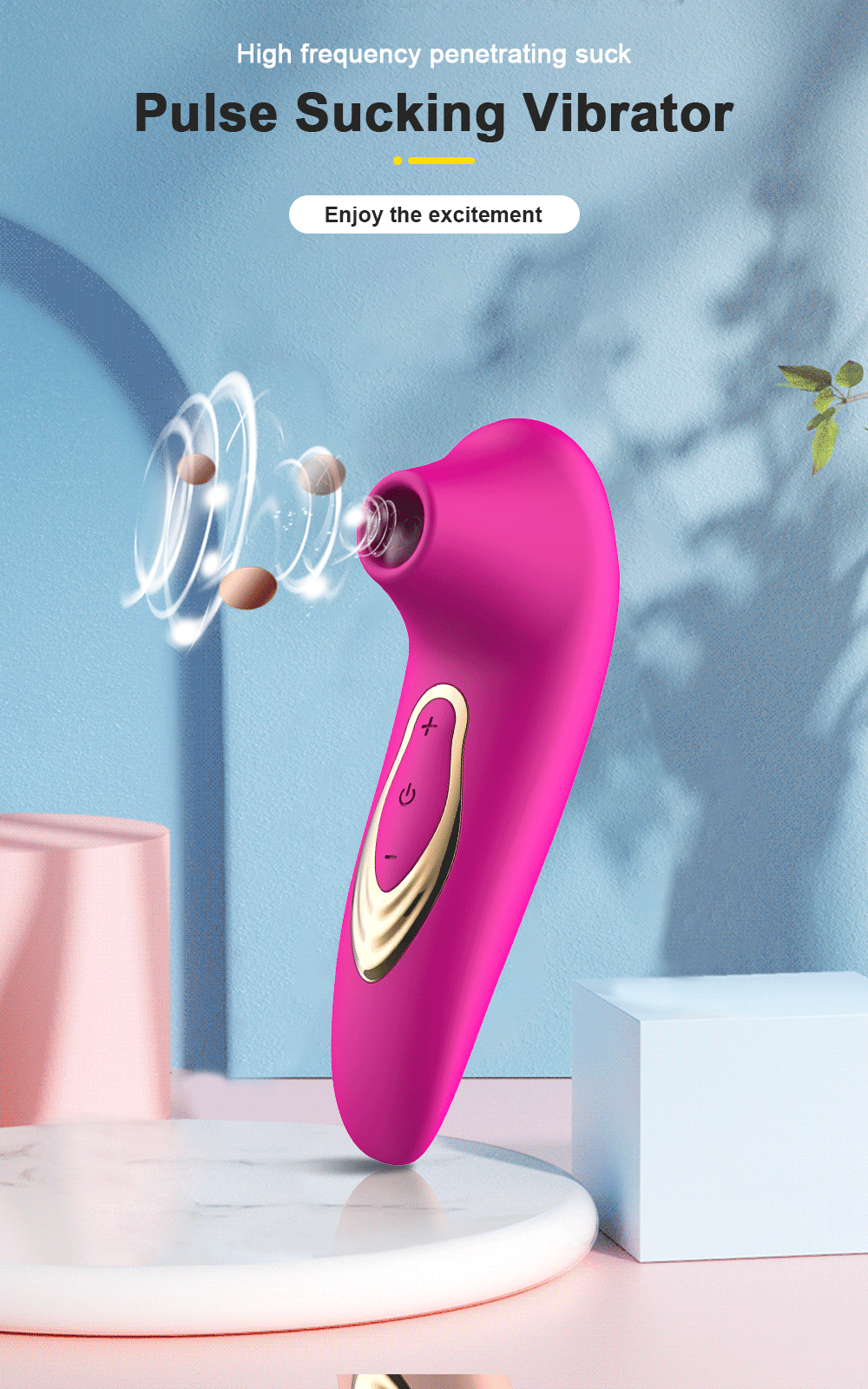 Vibrator Hút Âm Đạo Và Núm Vú, Kích Thích Clitoris Bằng Hút Chân Không Dành Cho Nữ Trên 18 Tuổi