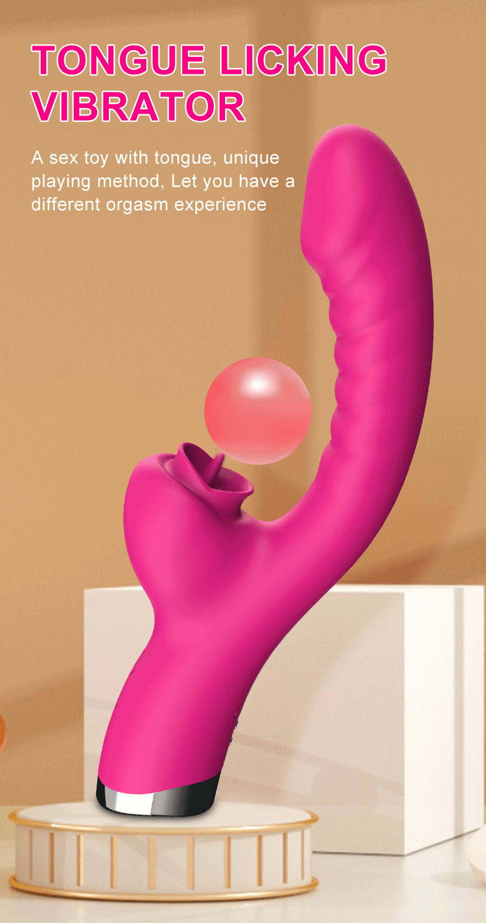 Đồ chơi tình dục phụ nữ đa chức năng, kích thích Clitoris và G-Spot, công suất mạnh, hấp thụ âm đạo 