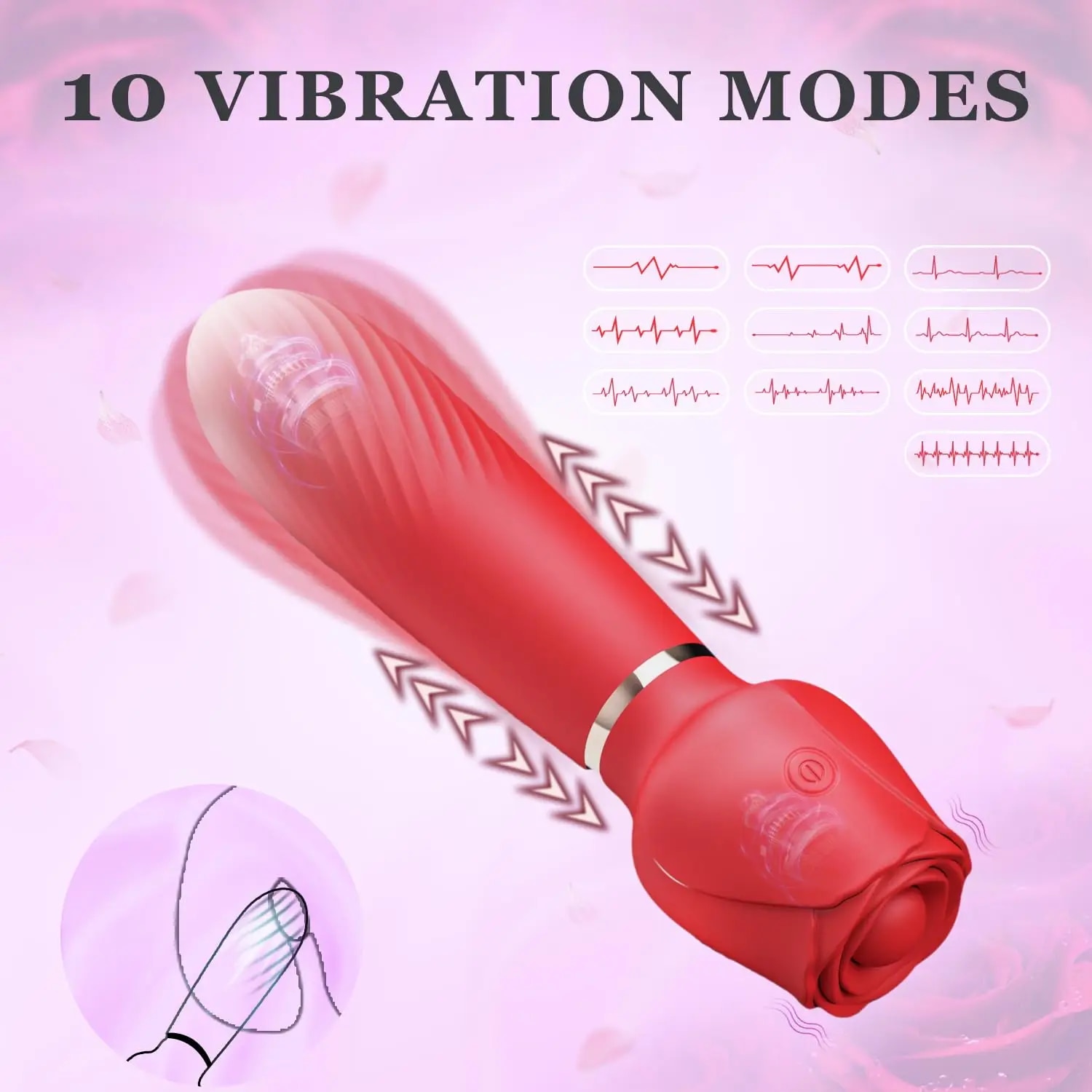 Đồ chơi tình dục đa chức năng dành cho cặp đôi người trưởng thành 18+, kích thích Clitoris và ngực 