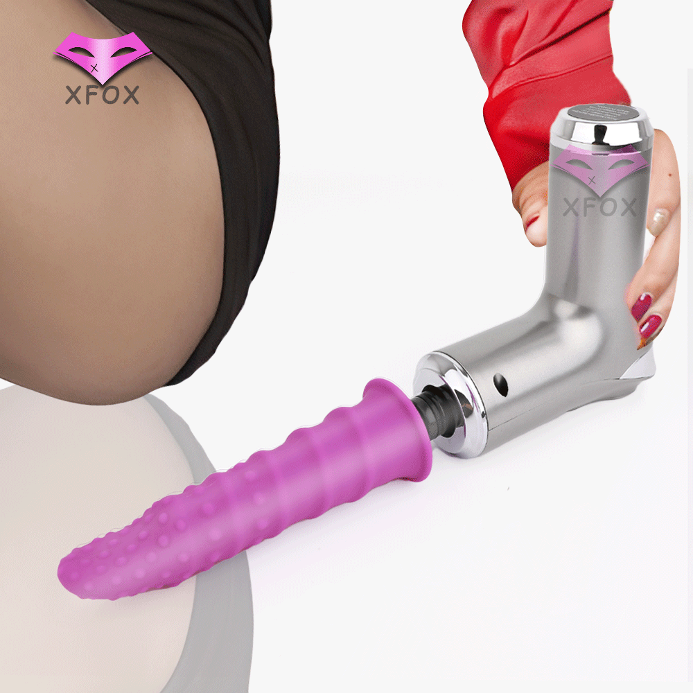 Đầu máy xoa bóp người lớn XFOX dành cho phụ nữ, máy tình dục đối phó, đầu rung kích thích âm đạo
