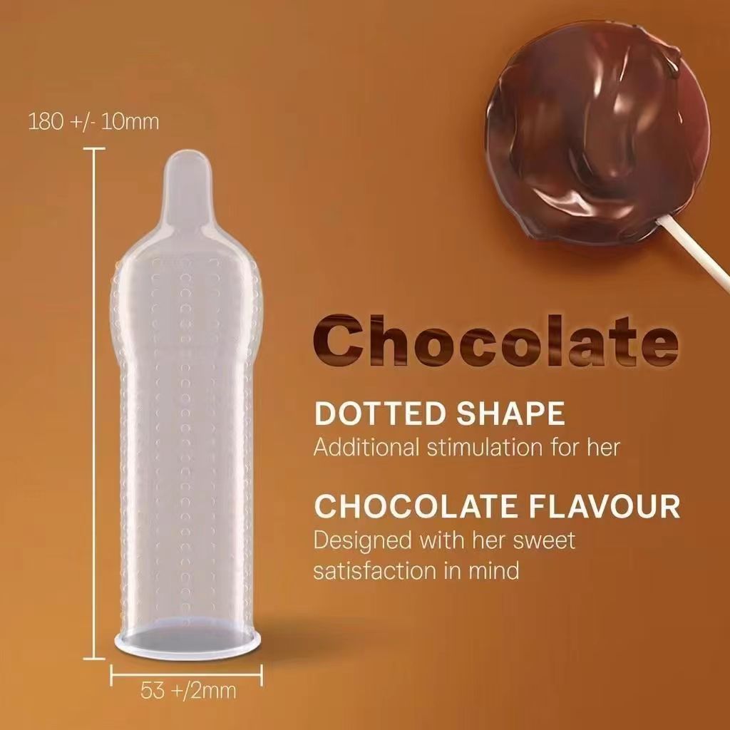 Bao cao su hương sô-cô-la Durex siêu mỏng 3 chiếc, thêm dầu bôi trơn, cảm giác tuyệt vời, sản phẩm tình dục an toàn cho người lớn